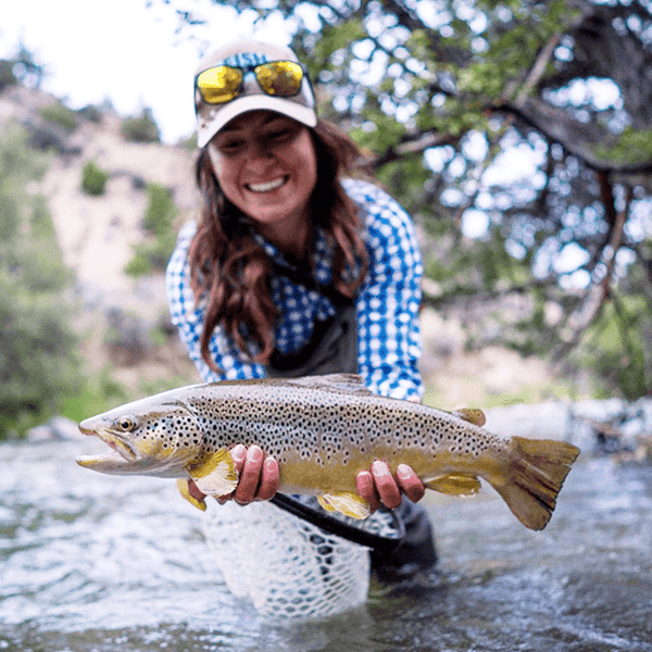 Keren Zucker holding a fish
